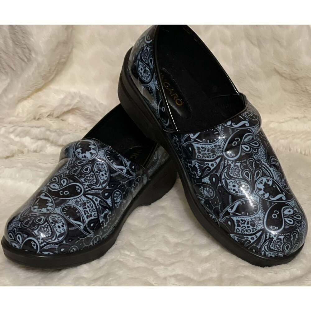 NEW Ladies INGARO Professional Nursing Clogs Size 11 Paisley Print